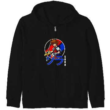 Discover Disney Kingdom Hearts Sora Classic Color Anime Circle Shot Premium Zip Hoodies