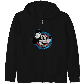 Discover Disney Cruise Sailor Mickey Mouse Distressed Zip Hoodies