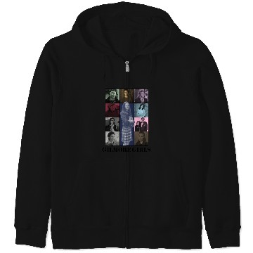 Discover Gilmore Girls Eras Tour Poster (Black Print) Zip Hoodies