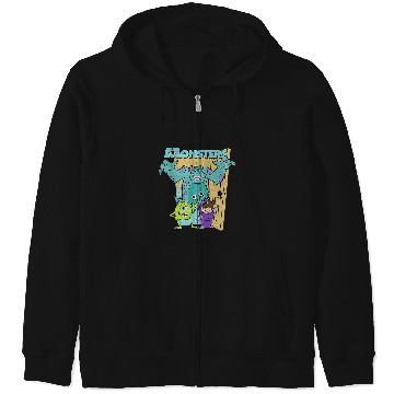 Discover Disney Pixar Monsters Inc. Mike Sully Boo Group Poster Zip Hoodies