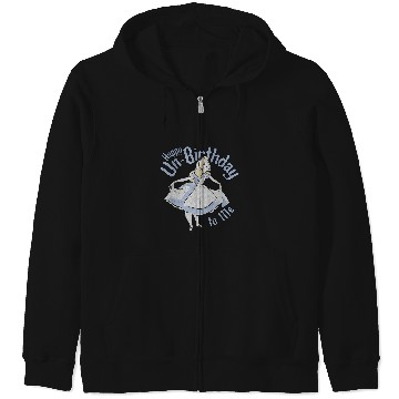 Discover Disney Alice In Wonderland Alice Happy Un-Birthday To Me Zip Hoodies