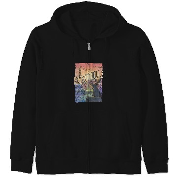 Discover Disney Pixar Ratatouille Remy City View Poster Zip Hoodies