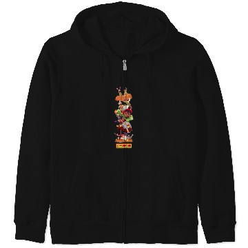 Discover Bob's Burgers Group Shot Burger Stack Zip Hoodies