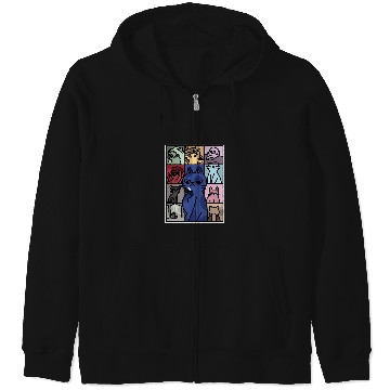 Discover Cat Eras Tour Poster Zip Hoodies