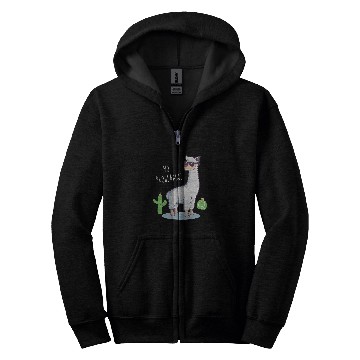 Discover Llama Pet No Problama 63 Zip Hoodies