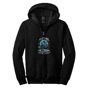 Discover Astronaut For Kids Planets Space Science Astronomy Zip Hoodies