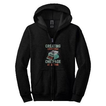 Discover Author Bookworm Novel Book Writer Journalist Literature 3 Zip Hoodies
