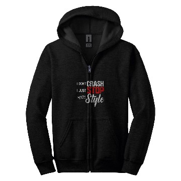 Discover I Dont Crash I Just Stop with Style Motorcycle T Zip Hoodies