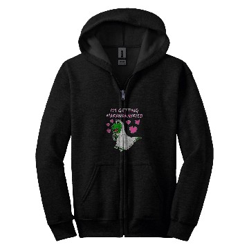 Discover Dinosaur Pet Im Getting Marawwwwried Bride Dinosaur Engagement Wedding Zip Hoodies