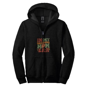 Discover In My Sourdough Era Groovy Bread Baking Sourdough Pun Baker Zip Hoodies