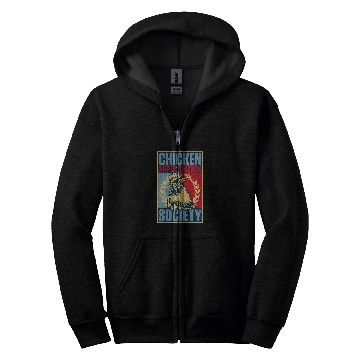 Discover Chicken Pet for men Appreciation Society Zip Hoodies