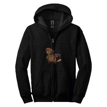 Discover Beaver Pet Monster animals vampire Zip Hoodies