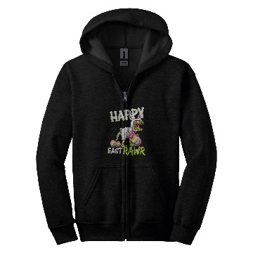 Discover Dinosaur Pet easter trex dinosaur cute bunny egg hunt happy eastrawr Zip Hoodies