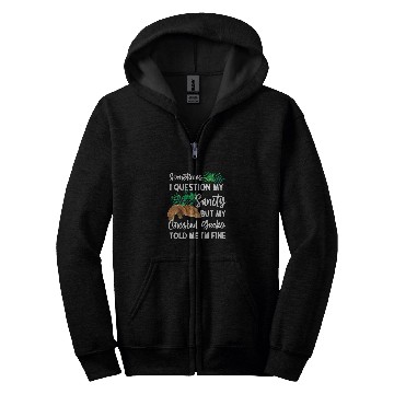 Discover Gecko Pet Sometimes I Question My Sanity 1 Zip Hoodies