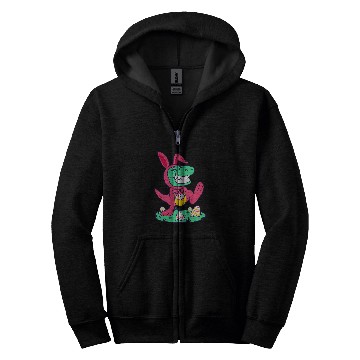 Discover Chicken Pet TRex Easter Bunny Chick Egg Hunt Easter Day Hunt Zip Hoodies