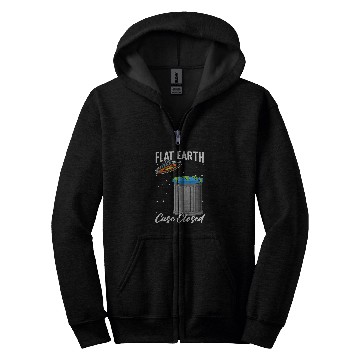 Discover Aliens UFO Flat Earth Alien Science Conspiracy Flat Earther Zip Hoodies