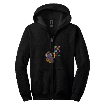 Discover Octopus Pet tentacles Drawing Zip Hoodies