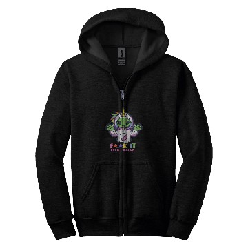 Discover Unicorn Pet Funny Alien Zip Hoodies