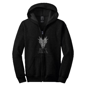 Discover Dragon Pet House of the Dragon Skull Silhouette Zip Hoodies