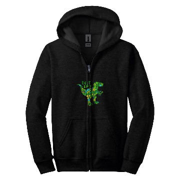 Discover Dinosaur Pet Trex Polka Dot Pattern Happy Dot Day Lover 1 Zip Hoodies