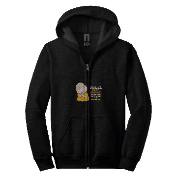 Discover Buddha Monk Namaste Control Thoughts Stop Them Buddhism Zip Hoodies