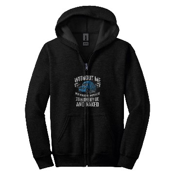 Discover Truck Fun Funny Big Rig SemiTrailer Truck Driver Zip Hoodies