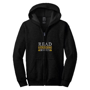 Discover Book Fun I Read Banned Books Rainbow Readers Reading Zip Hoodies