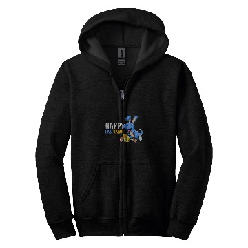 Discover Dinosaur Pet Cute Easter Dinosaur Dino Lover Bunny Easter Egg Hunter Kids Zip Hoodies