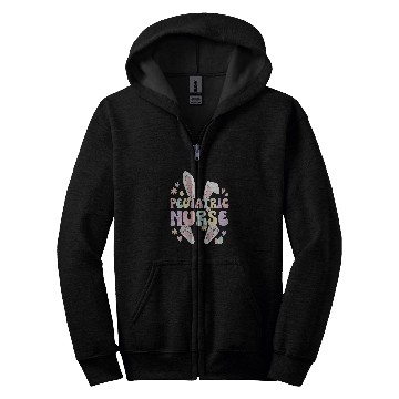 Discover Peds nurses Easter Bunny Pediatric Nursing Easter Day Zip Hoodies