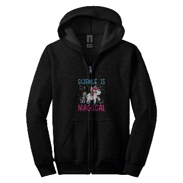 Discover Unicorn Pet Science Is Magical Unicorn Squad Biology Chemistry Lover Zip Hoodies