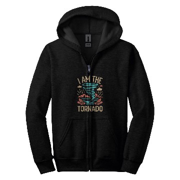 Discover I Am The Tornado Meteorologist Hurricane Twister Zip Hoodies
