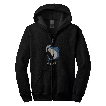 Discover Shark Pet Nailed It Hammerhead Shark Marine Biologist Zip Hoodies