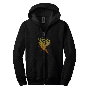 Discover Tornado Storm Chaser Meteorologist Hurricane Chasing Grunge Zip Hoodies