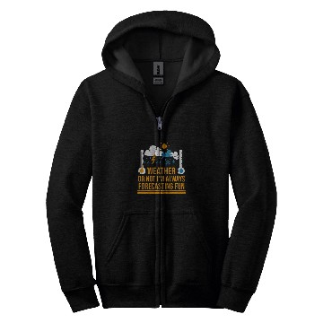 Discover Meteorologist Weather Forecasting Is Fun Hurricane Chaser Zip Hoodies