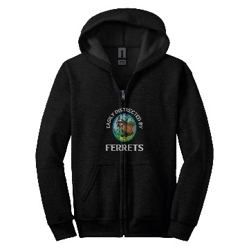 Discover Ferret Pet Weasel Pet Rodent Animal Vateranian 2 Zip Hoodies