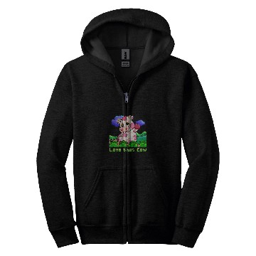 Discover Cow Pet Strawberry Cow Design 01 Zip Hoodies
