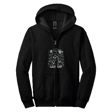 Discover Last Rep 80s Slasher Bodybuilding Zip Hoodies