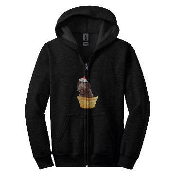 Discover Cupcake Puppy Labradoodle Zip Hoodies
