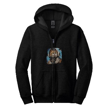 Discover Astronaut Job Scotch Fold Cat Astronaut Vbs 2T Zip Hoodies