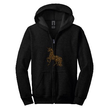 Discover Unicorn Pet Leopard cheetah patterns Zip Hoodies
