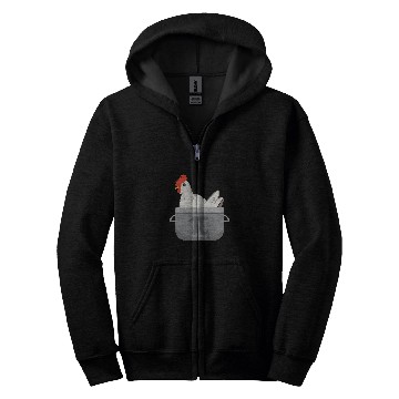 Discover Chicken Pet Funny Math Pi Chicken Pot Pie Apparel Zip Hoodies