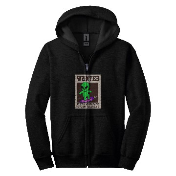 Discover Aliens UFO Wanted If Found Return to Area 51 Funny Zip Hoodies
