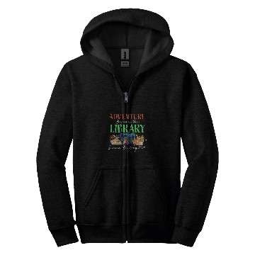 Discover Book Fun Adventure Begins At Your Library Summer Reading Program 04 Zip Hoodies