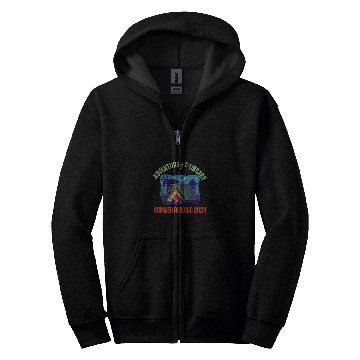 Discover Book Fun Adventure Begins At Your Library Summer Reading Program 04 08 Zip Hoodies