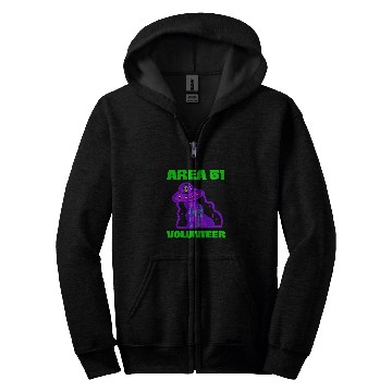 Discover Aliens UFO Conspiracy Funny Area 51 Spacecraft Alien Gift Ideas Zip Hoodies