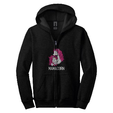 Discover Unicorn Pet Mothers Day Mamacorn Mother Daughter Mum Zip Hoodies