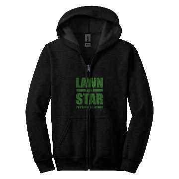 Discover Lawn Mower Fun Corn Star Yard Work Lawn Tractor 1 Zip Hoodies