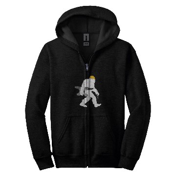 Discover Bigfoot Pet Blacksmithing Cryptid Blacksmith Sasquatch Zip Hoodies
