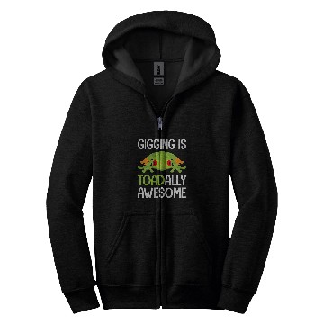Discover Frog Pet Catching Toad Hunting Design for a Bullfrog Hunter 6 Zip Hoodies