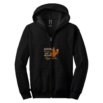 Discover Chicken Pet Wicked Chickens Lay Deviled Eggs Funny Chicken Farmer Humor Zip Hoodies